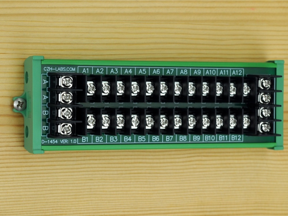 20Amp 2x12 Position Barrier Terminal Block Power Distribution Module