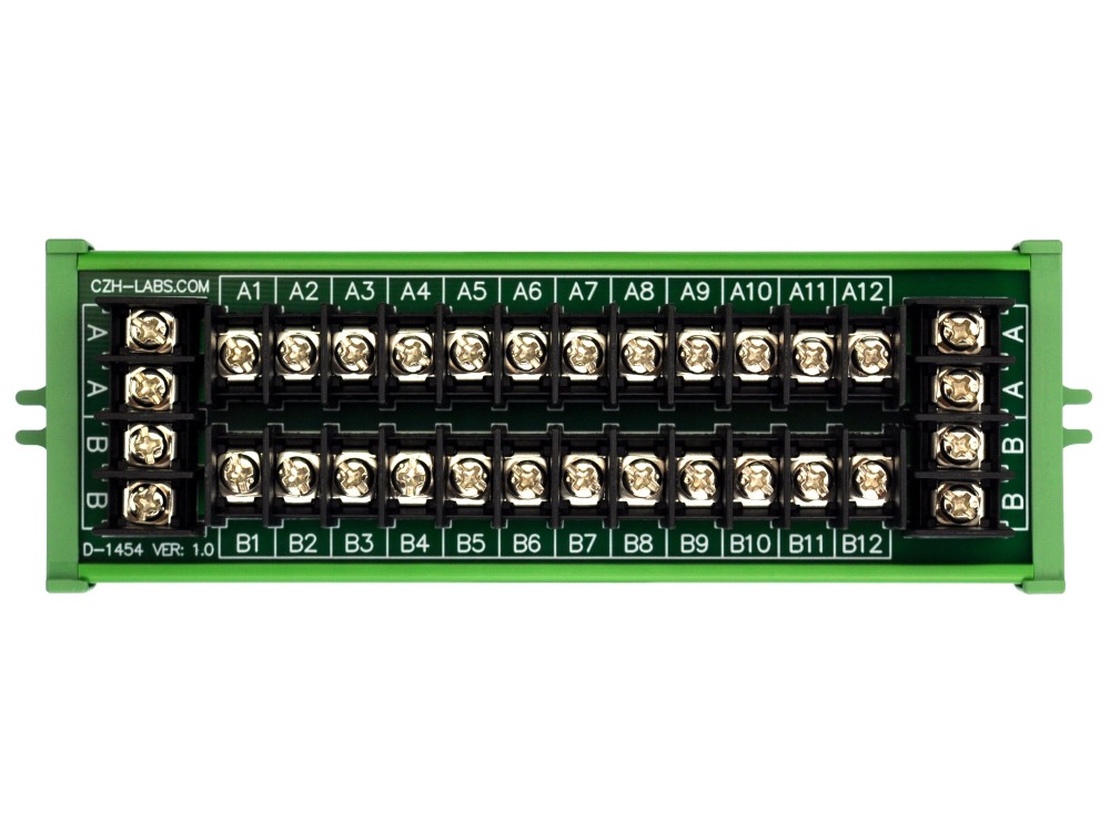 20Amp 2x12 Position Barrier Terminal Block Power Distribution Module