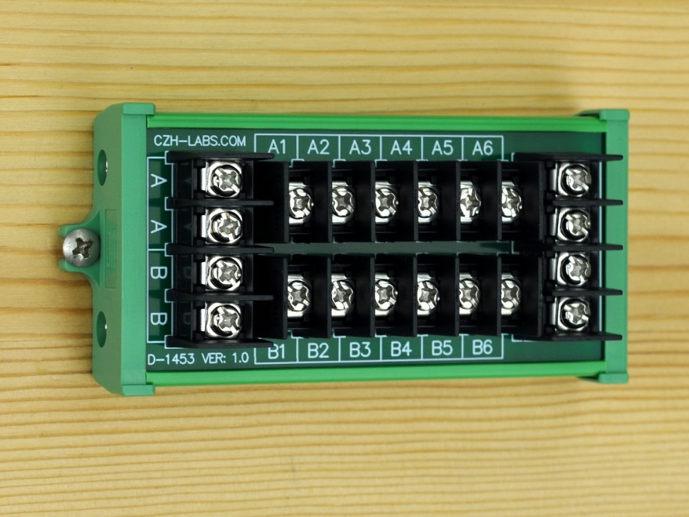20Amp 2x6 Position Barrier Terminal Block Power Distribution Module
