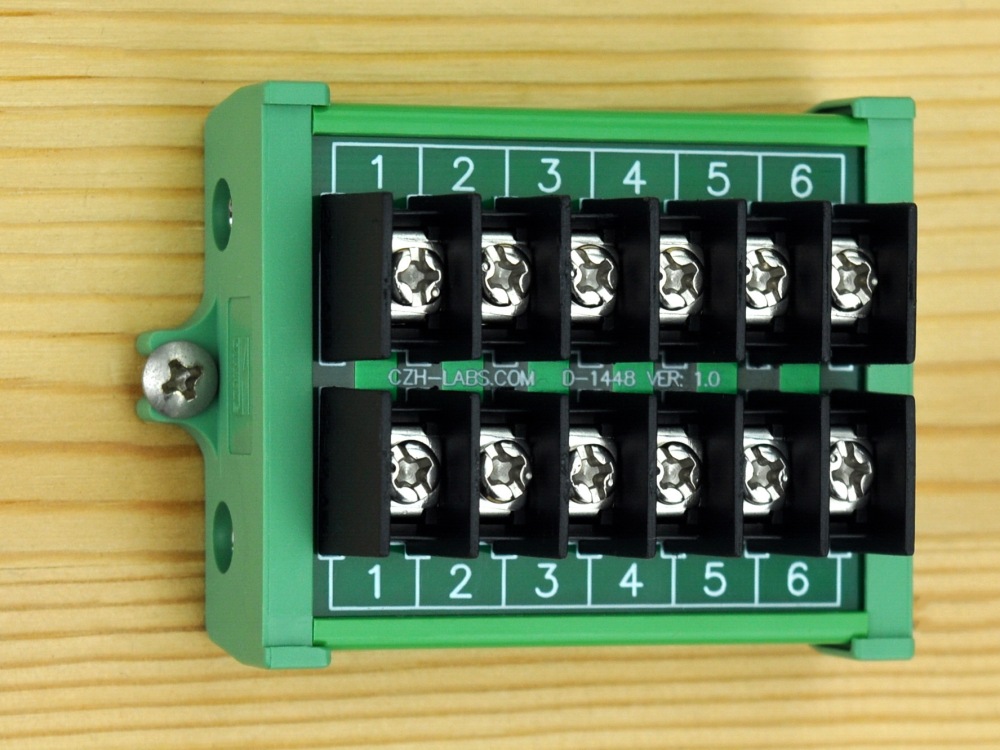20Amp 2x6 Position Barrier Terminal Block Module