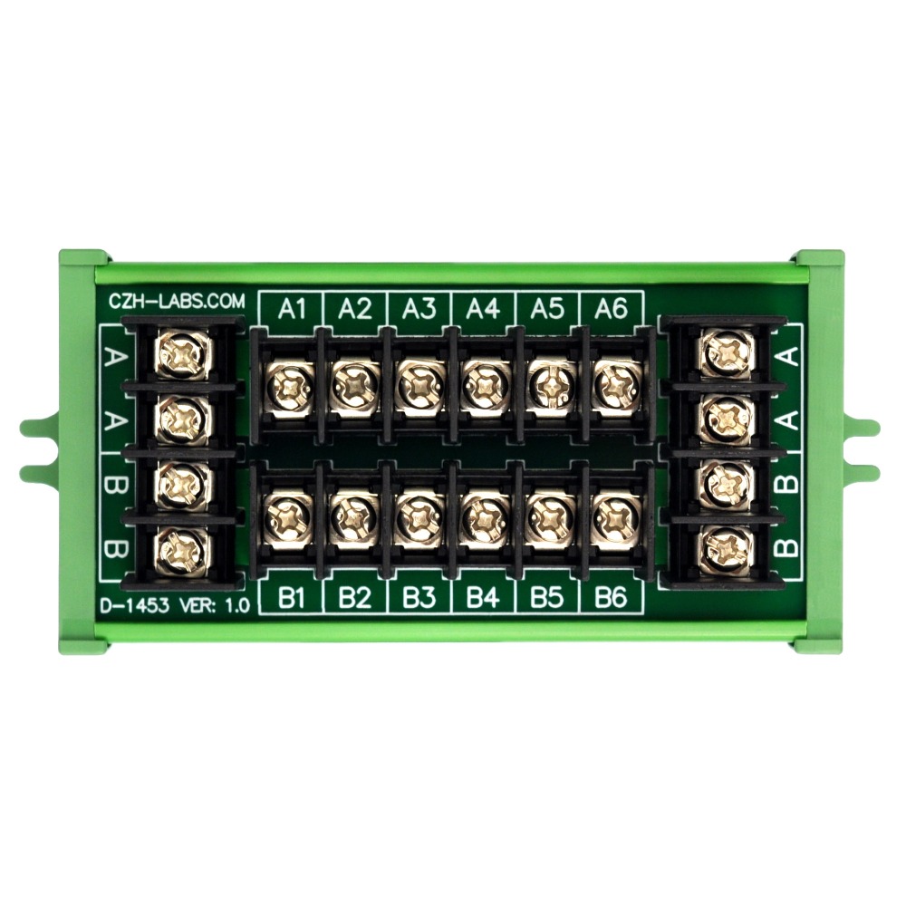 20Amp 2x6 Position Barrier Terminal Block Power Distribution Module