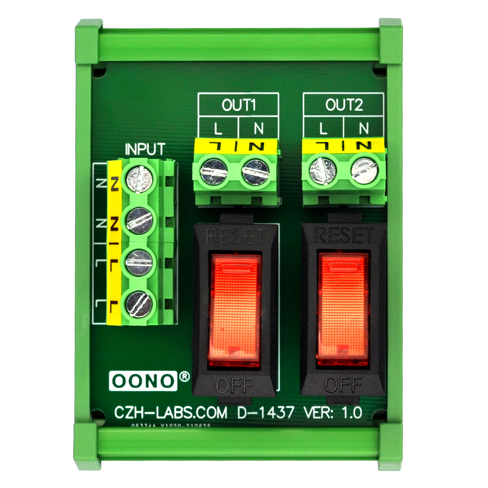 Rocker Switch Thermal Circuit Breaker Overload Protector 2 Channel ...