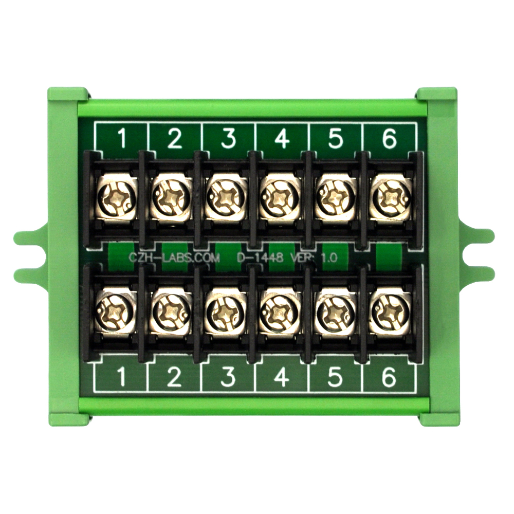 20Amp 2x6 Position Barrier Terminal Block Module