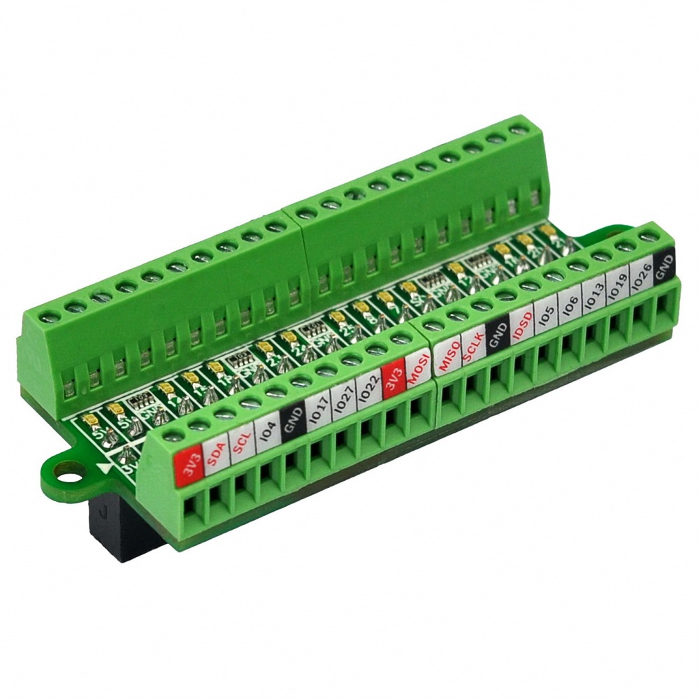 Ultra-small RPi GPIO Status LED & Terminal Block Breakout Board Module for Raspberry Pi