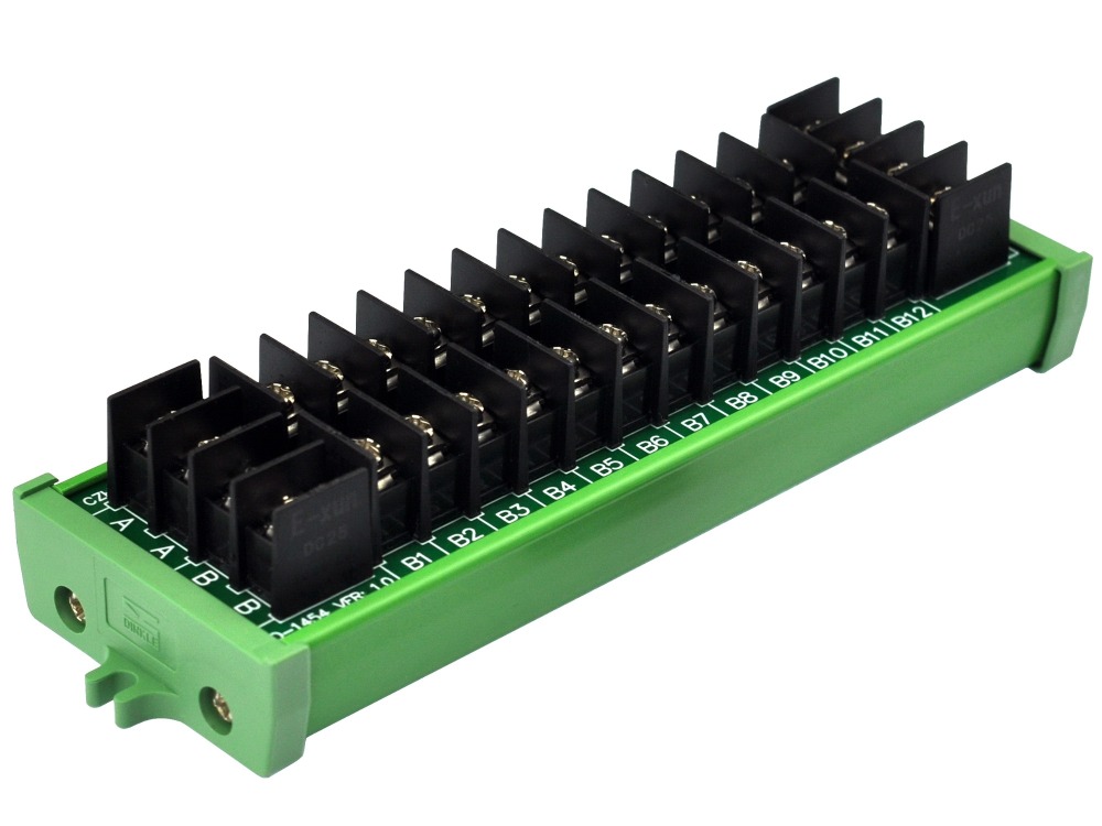 20Amp 2x12 Position Barrier Terminal Block Power Distribution Module