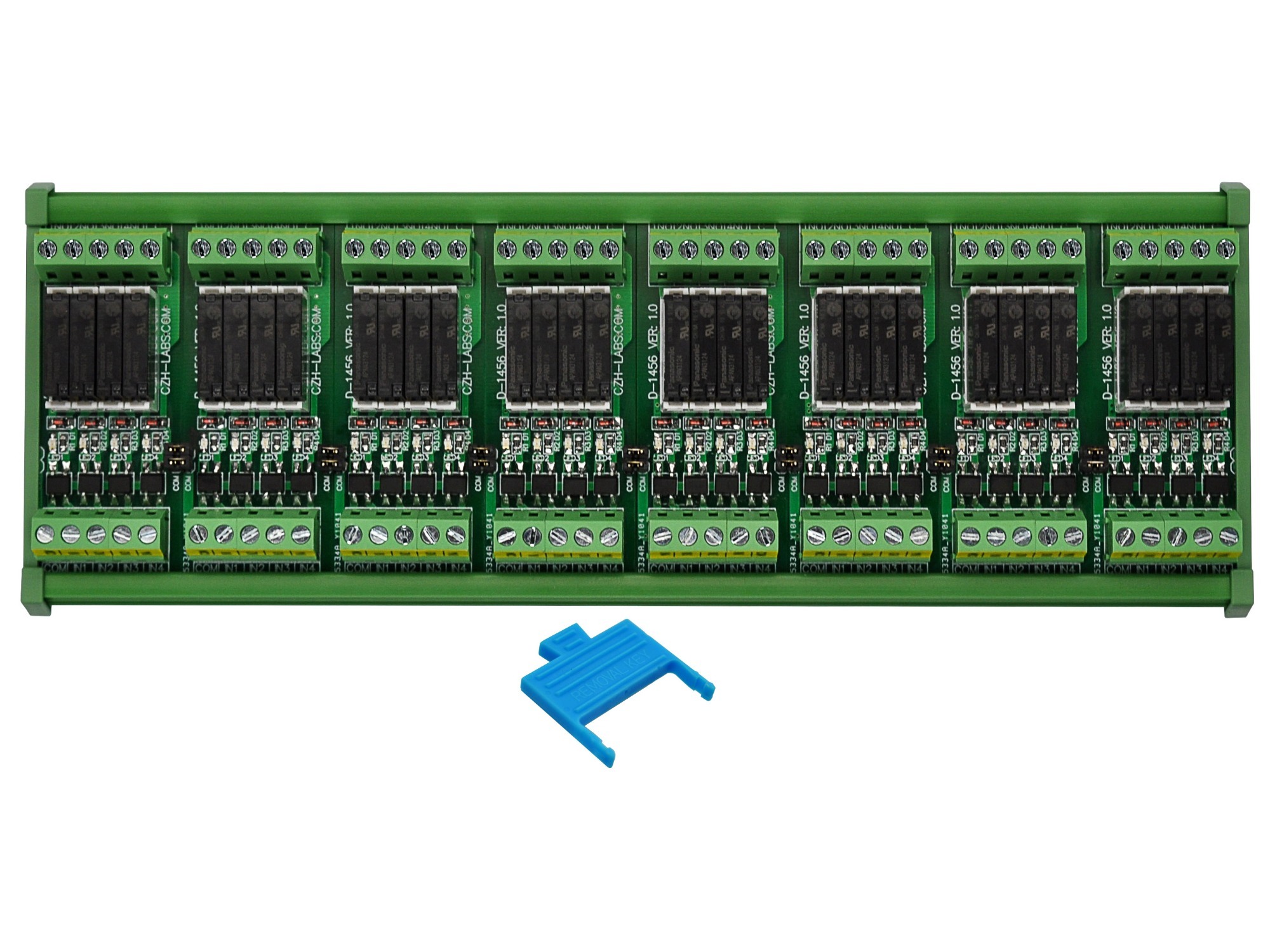 DIN Rail Mount AC/DC 5V 12V 24V 32 SPST-NO 5Amp Power Relay Module