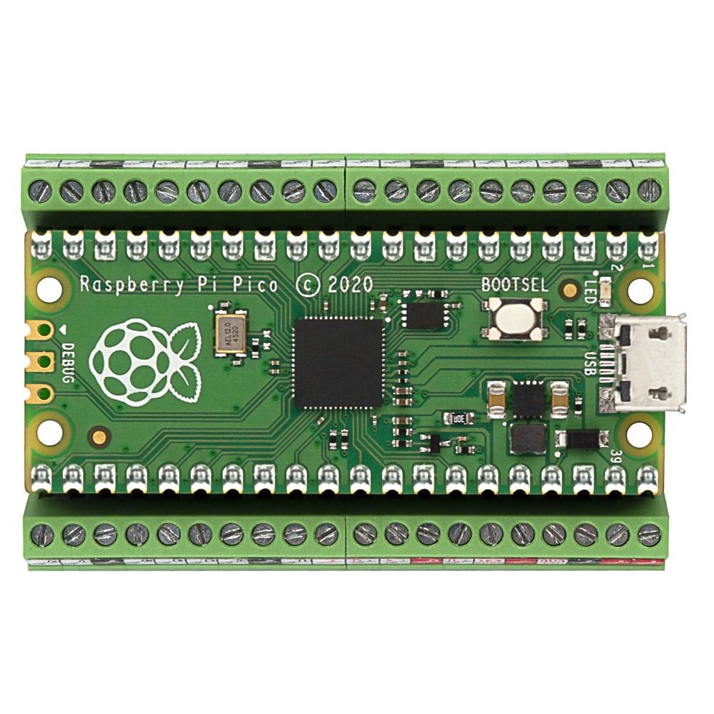 Ultra-small RPi Pico Terminal Block Breakout Board Module, for Raspberry Pi Pico