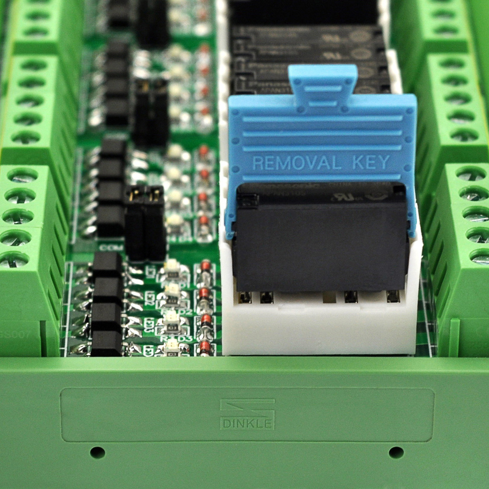 DIN Rail Mount AC/DC 5V 12V 24V 24 SPST-NO 5Amp Power Relay Module