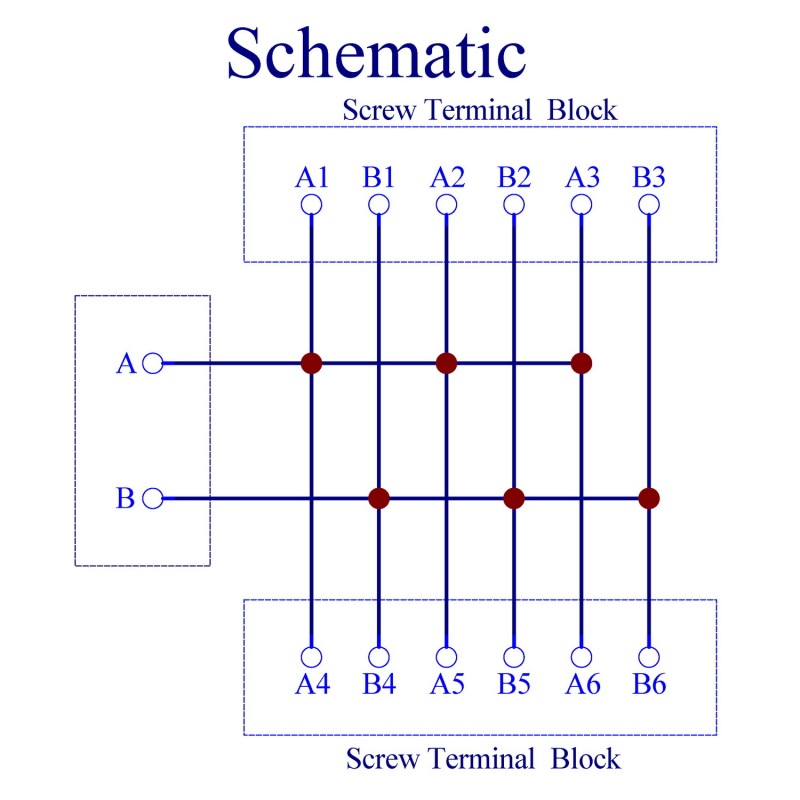 30Amp 48V 2x6 Position Terminal Block Distribution Module