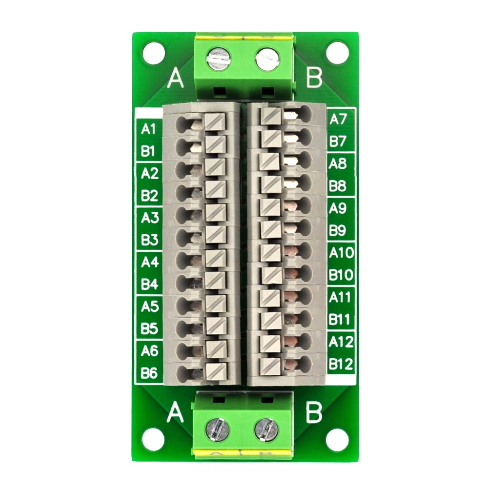16Amp 48V 2x12 Position Terminal Block Distribution Module, OONO D-1418