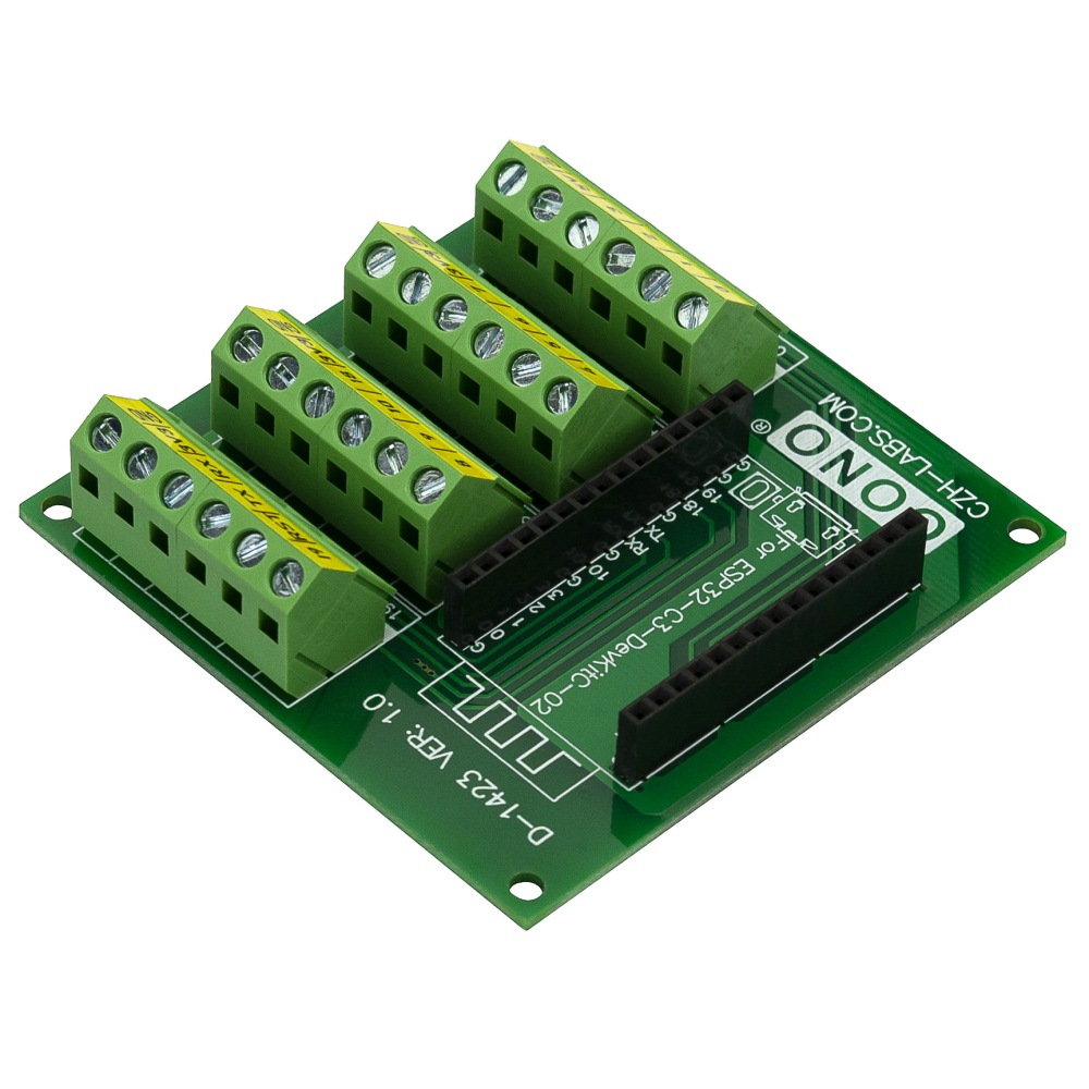 Screw Terminal Block Breakout Module Board for ESP32-C3-DevKitC-02