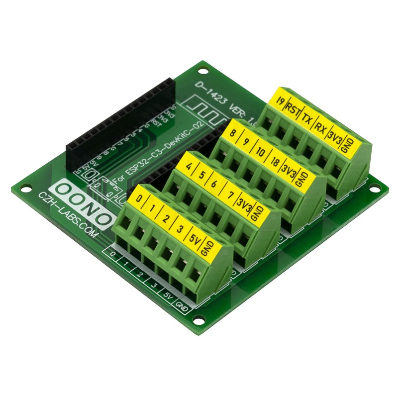 Screw Terminal Block Breakout Module Board for ESP32-C3-DevKitC-02
