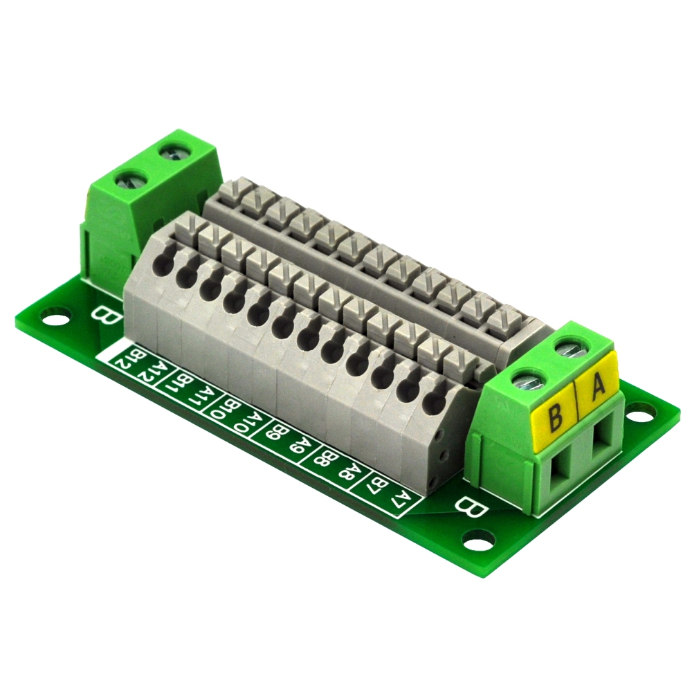 16Amp 48V 2x12 Position Terminal Block Distribution Module, OONO D-1418