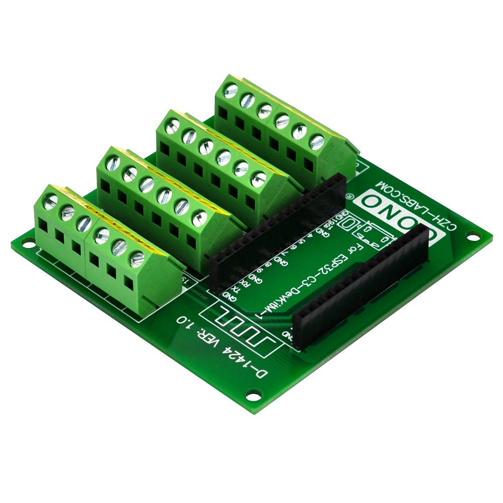 Screw Terminal Block Breakout Module Board for ESP32-C3-DevKitM-1