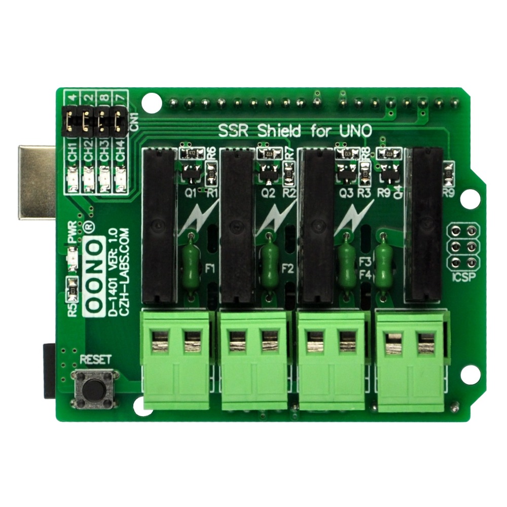 Solid State Relay SSR Board for Arduino Uno Yun Leonardo Zero