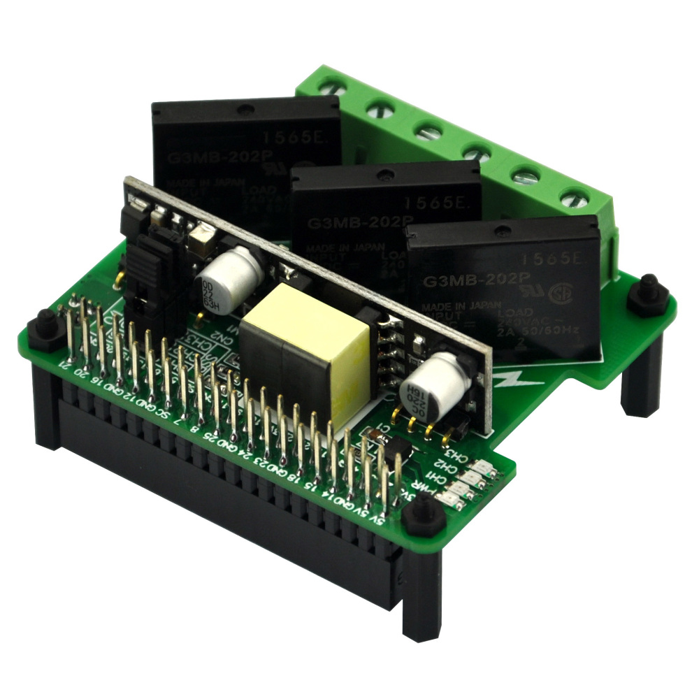 RPi PoE & SSR Solid State Relay Board for Raspberry Pi 3B+ 4B