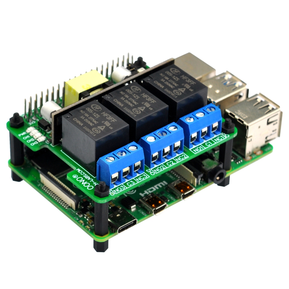 RPi PoE Relay Board Module for Raspberry Pi 3B+ 4B