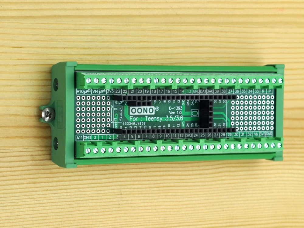 Terminal Block Breakout Board Module for Teensy 3.5/3.6, Screw Mount Version