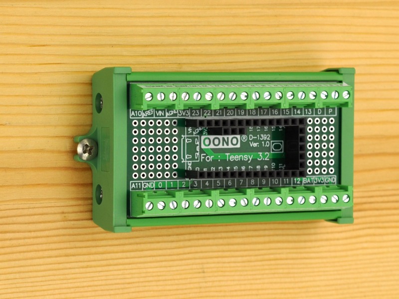 Terminal Block Breakout Board Module for Teensy 3.2, Screw Mount Version