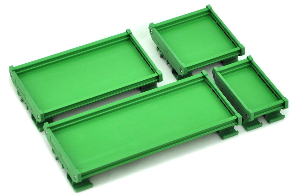 DIN Rail Mount Carrier, for 100mm x 72mm PCB, Housing, Bracket