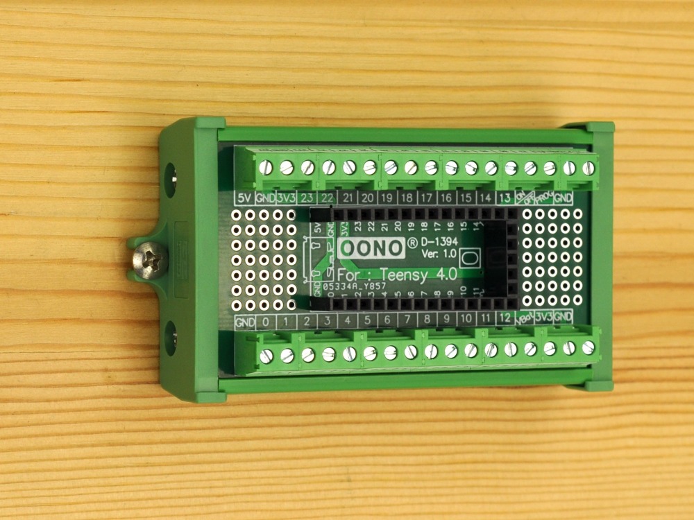Terminal Block Breakout Board Module for Teensy 4.0, Screw Mount Version
