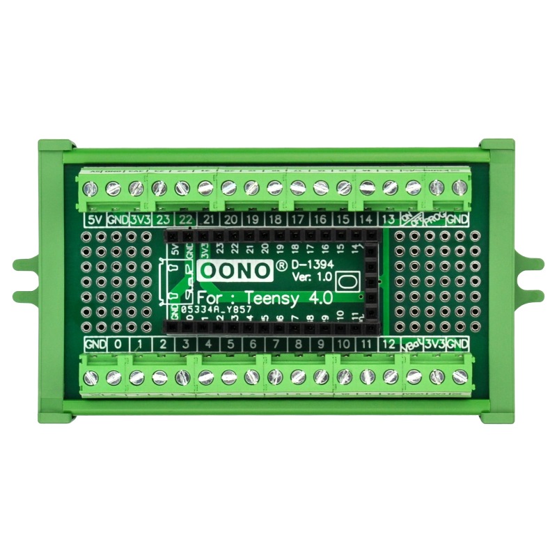 Terminal Block Breakout Board Module for Teensy 4.0, Screw Mount Version