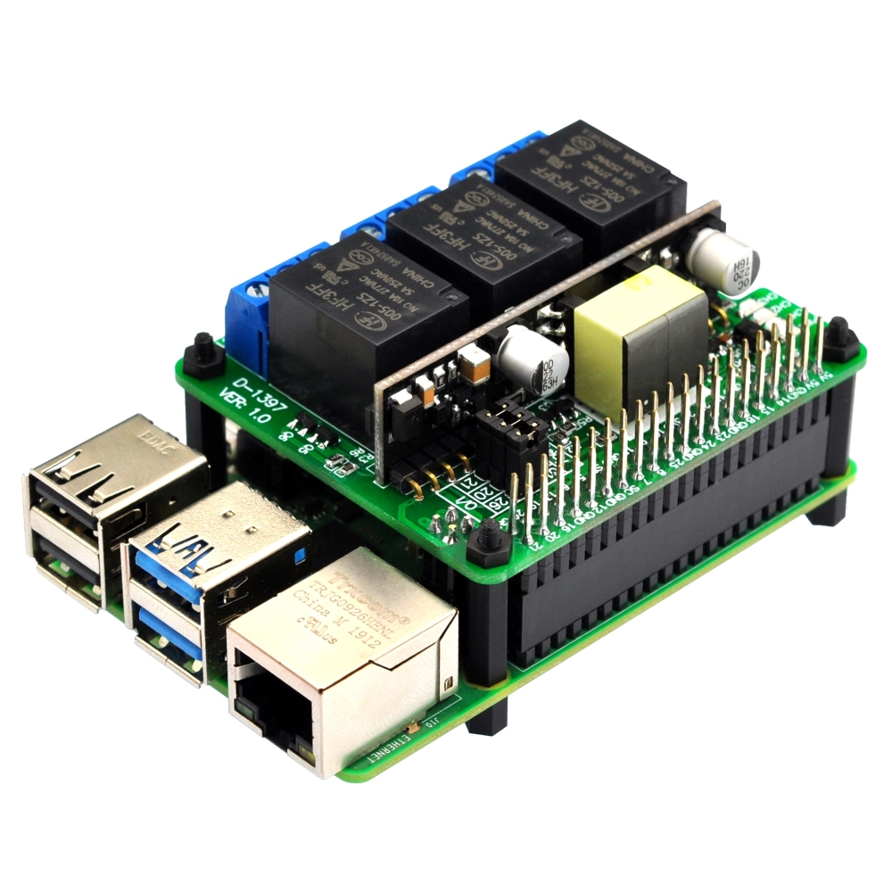 RPi PoE Relay Board Module for Raspberry Pi 3B+ 4B