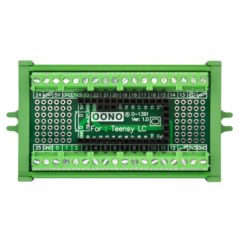 Terminal Block Breakout Board Module for Teensy LC, Screw Mount Version