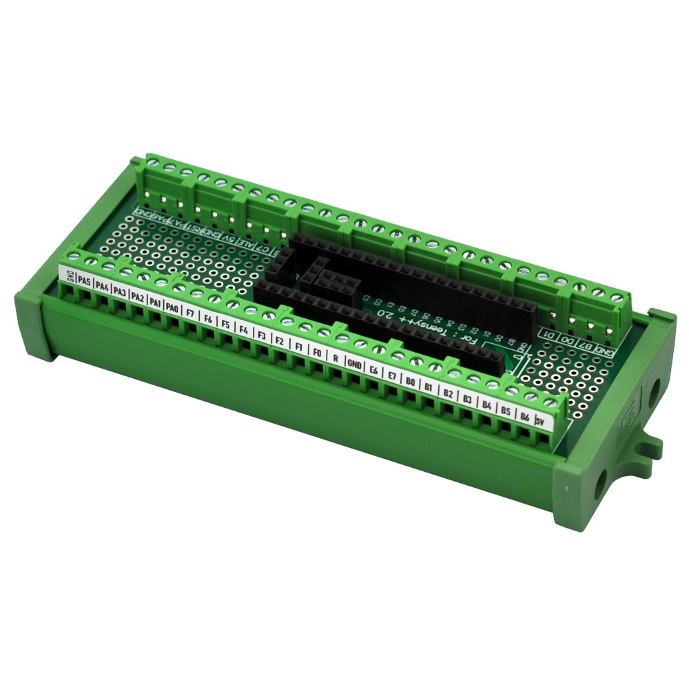 Terminal Block Breakout Board Module for Teensy++ 2.0, Screw Mount Version
