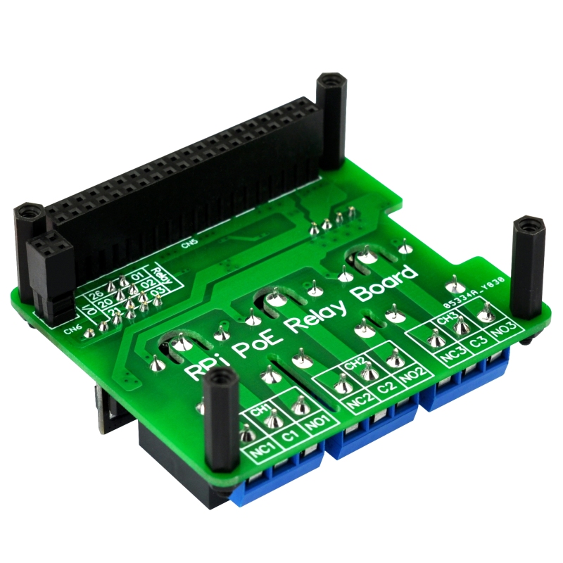 RPi PoE Relay Board Module for Raspberry Pi 3B+ 4B