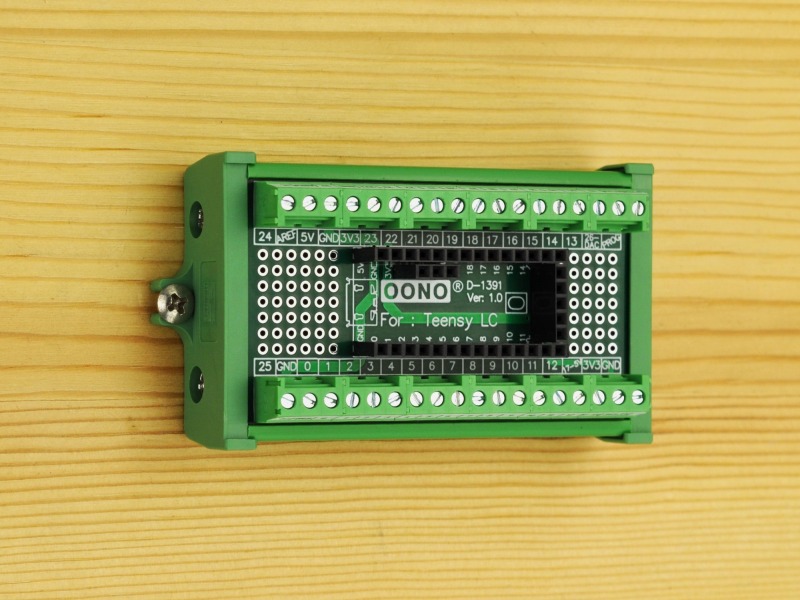 Terminal Block Breakout Board Module for Teensy LC, Screw Mount Version