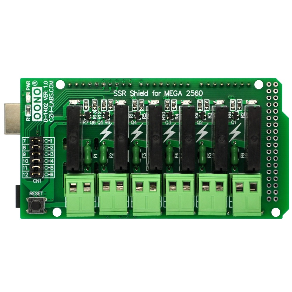 Solid State Relay SSR Board for Arduino Mega-2560 Due