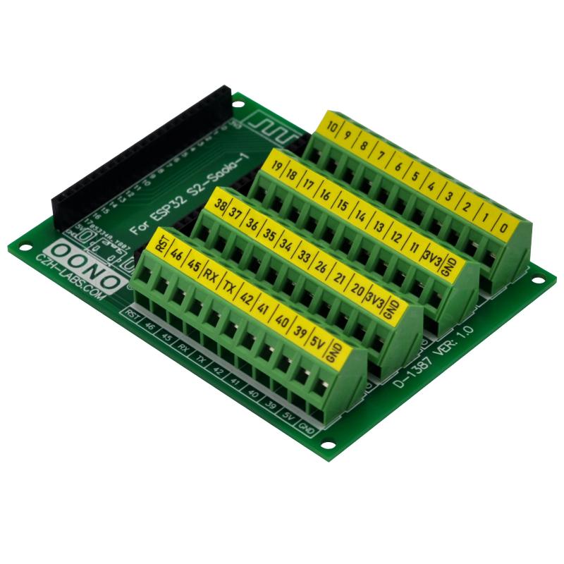 Screw Terminal Block Breakout Module Board for ESP32S2Saola1