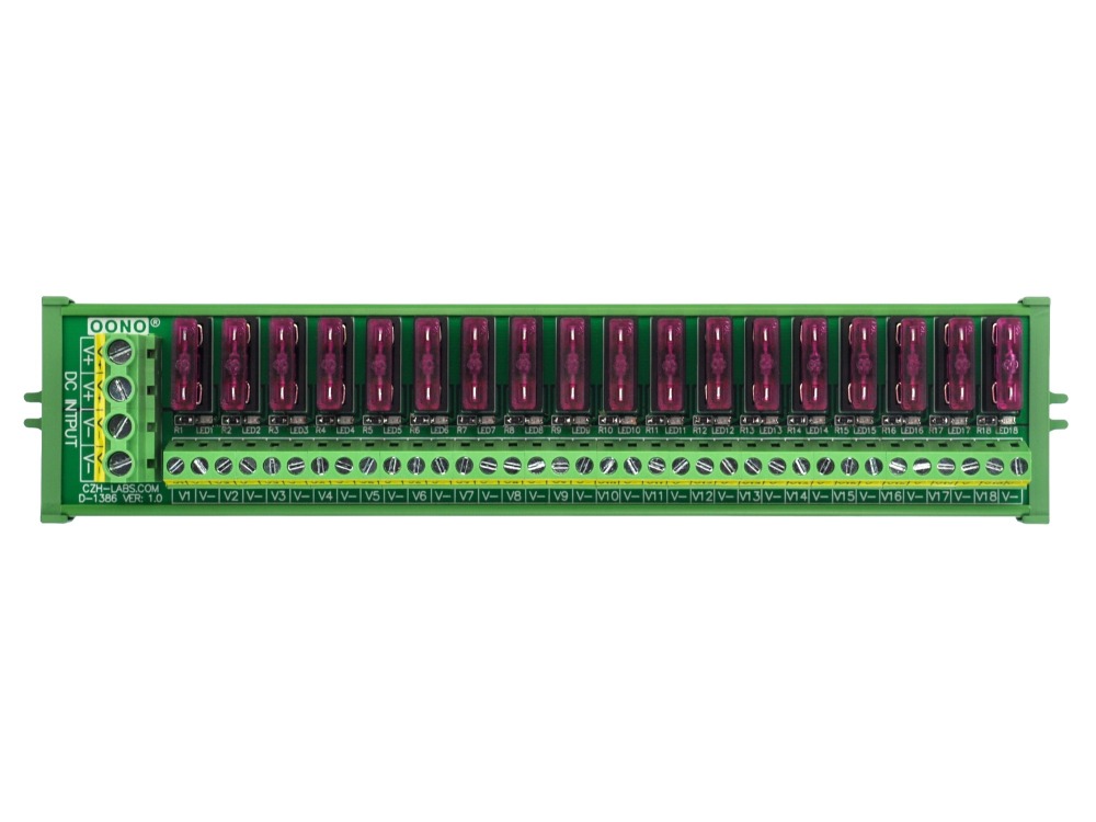 Screw Mount 18 Position DC Power Fuse Distribution Strip Module