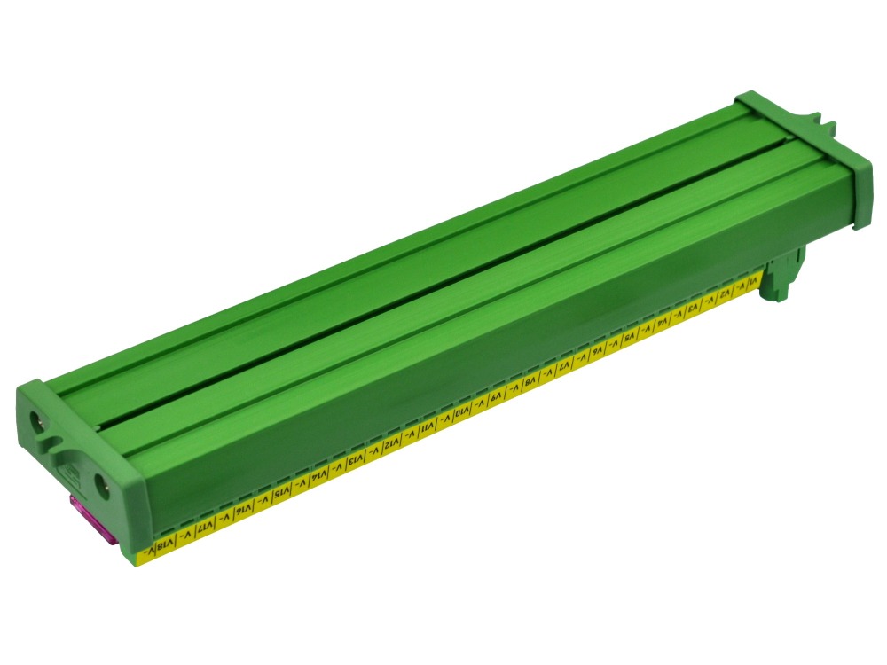 Screw Mount 18 Position DC Power Fuse Distribution Strip Module