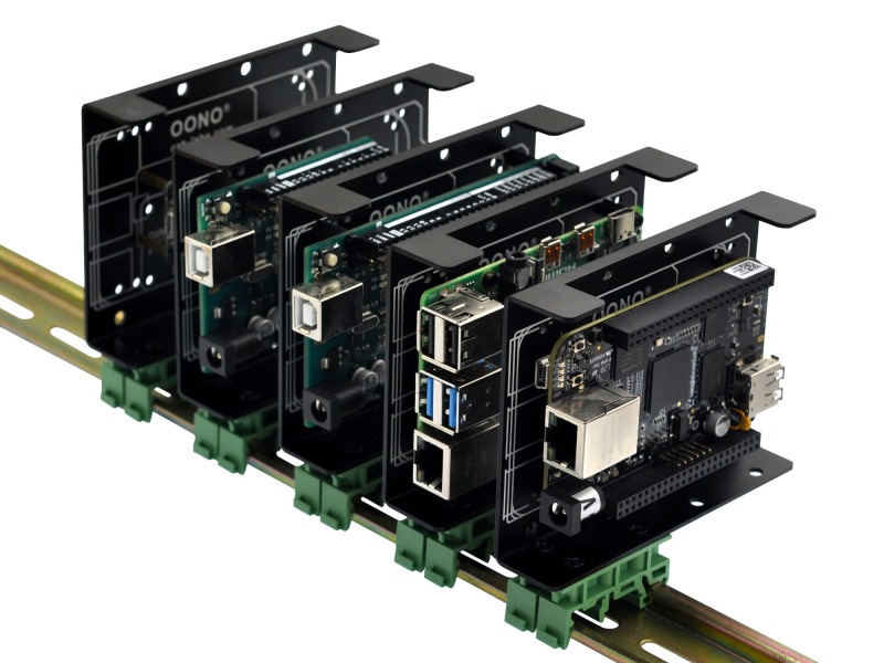 DIN Rail Mount Bracket for Raspberry Pi Arduino Uno Mega Mkr BeagleBone Black