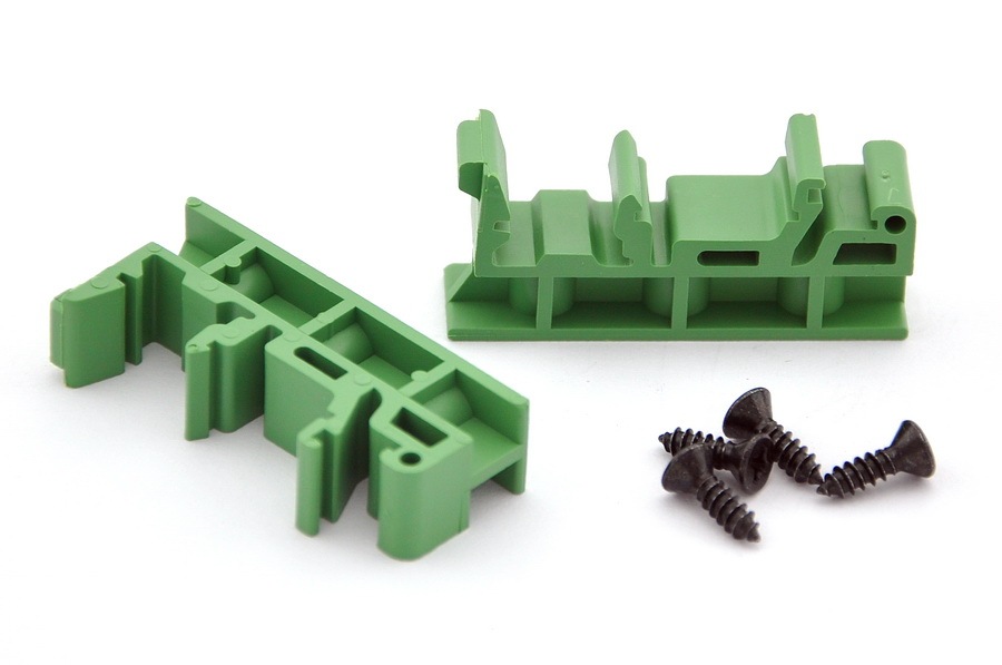 DIN Rail Mounting Adapter Bracket Holder Carrier Clips, for 35mm, 32mm or 15mm DIN Rail.