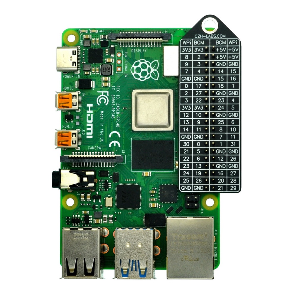 GPIO Name BCM wPi Pinout Reference Card for Raspberry Pi Model A+, B+, Zero, 2, 3, 3B+, 4B