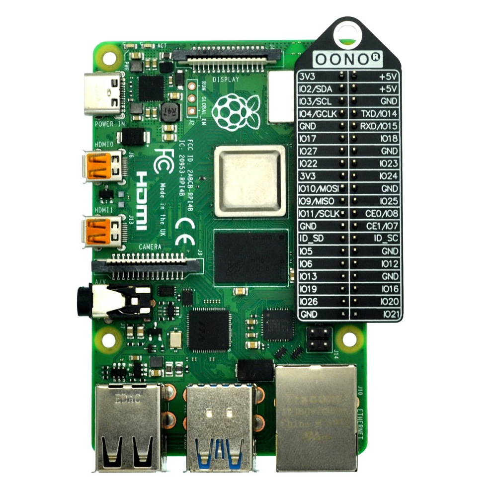 GPIO Name BCM wPi Pinout Reference Card for Raspberry Pi Model A+, B+, Zero, 2, 3, 3B+, 4B