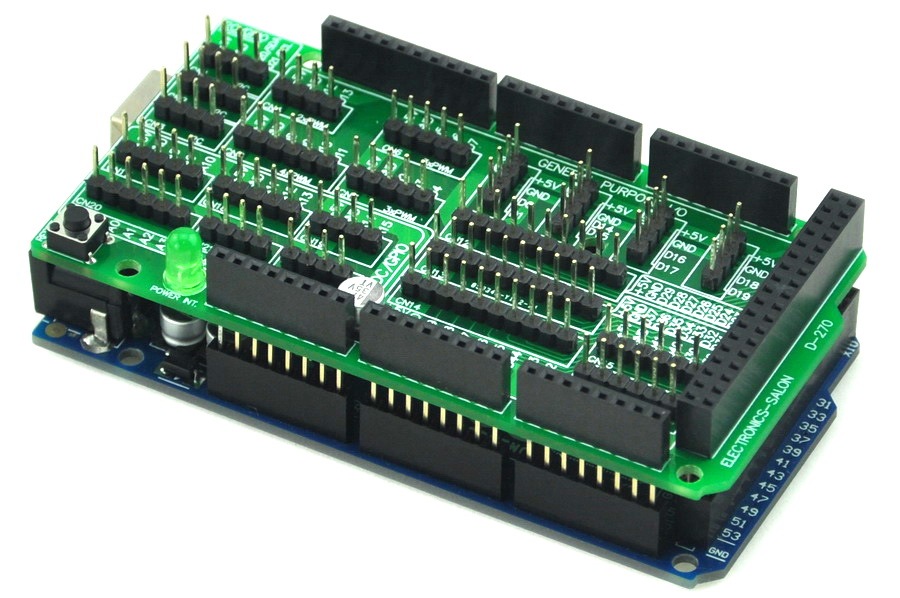 I/O Extension PCB for Arduino MEGA 2560 R3 Board DIY.
