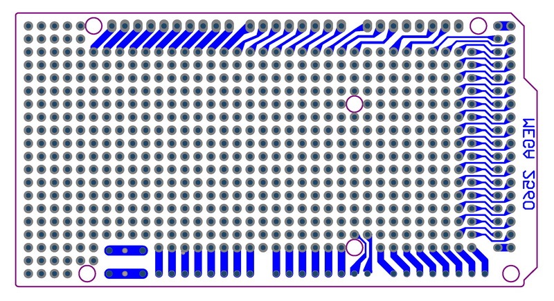 Prototype PCB for Arduino Mega 2560 R3 Shield Board DIY.