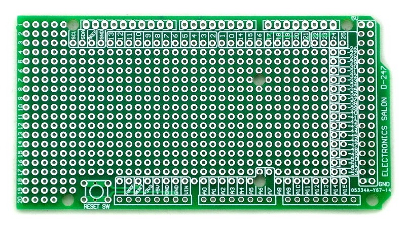 Prototype PCB for Arduino Mega 2560 R3 Shield Board DIY.