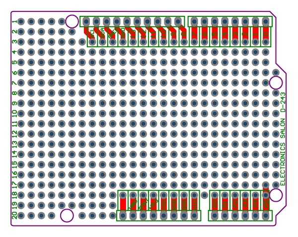 Prototype PCB for Arduino UNO R3 Shield Board DIY.