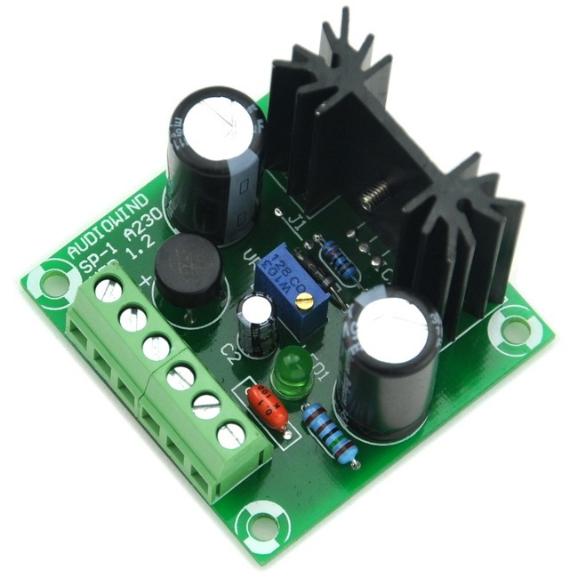 AUDIOWIND DC Positive 1.5~29V Adjustable Voltage Regulator Module, based on LM317 IC.