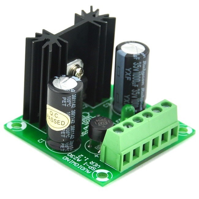 AUDIOWIND 5V DC Positive Voltage Regulator Module Board, Based on 7805.