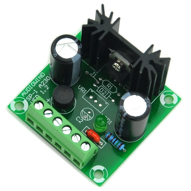AUDIOWIND 5V DC Positive Voltage Regulator Module Board, Based on 7805.