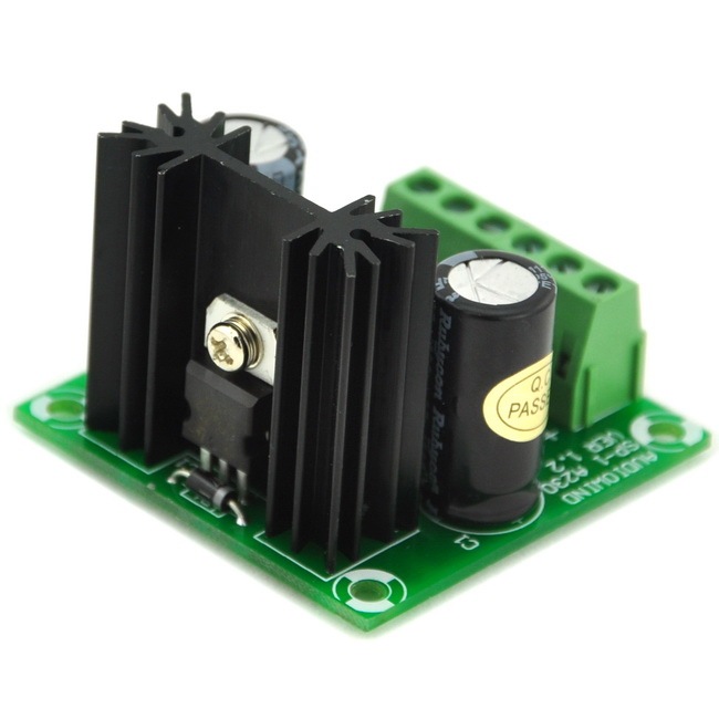 AUDIOWIND DC Positive 1.5~29V Adjustable Voltage Regulator Module, based on LM317 IC.