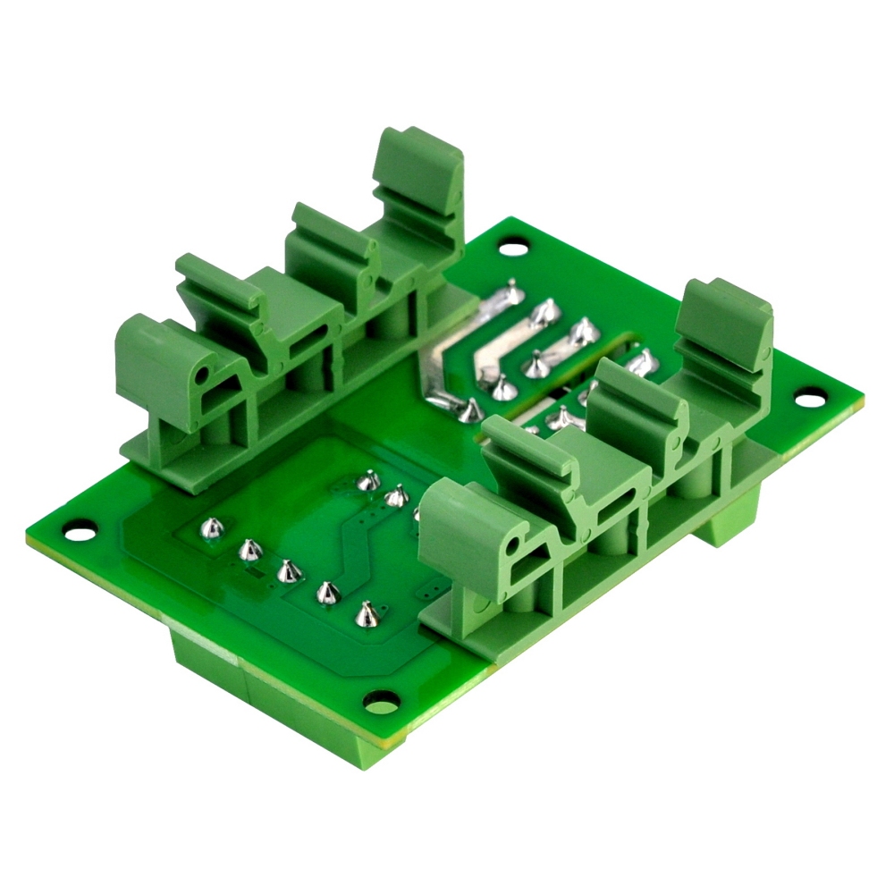 ELECTRONICS-SALON Bistable/Latching DPDT 8 Amp Power Relay Module, DC12V Coil, with DIN Rail Feet