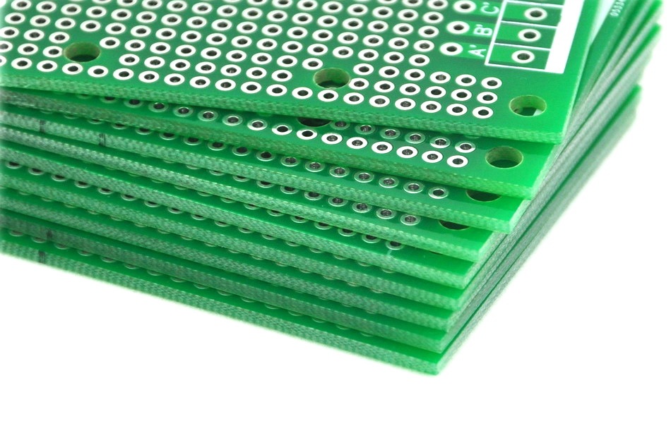 ELECTRONICS-SALON 1PCS Double-Side Prototype PCB,Universal Board, 47.4x72mm.