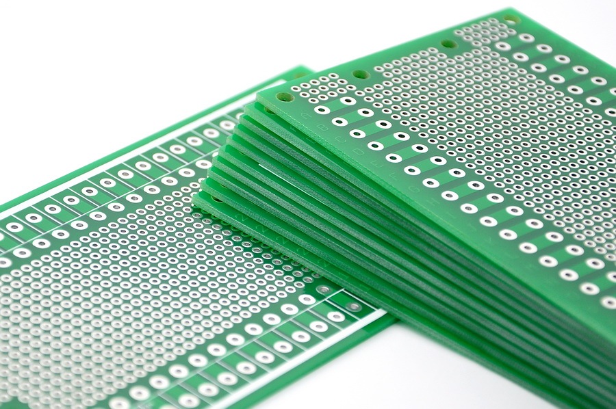ELECTRONICS-SALON 1PCS Double-Side Prototype PCB,Universal Board, 137.4x72mm.